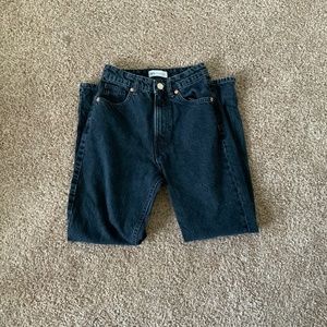 ZARA 0 Dark Navy MOM JEAN